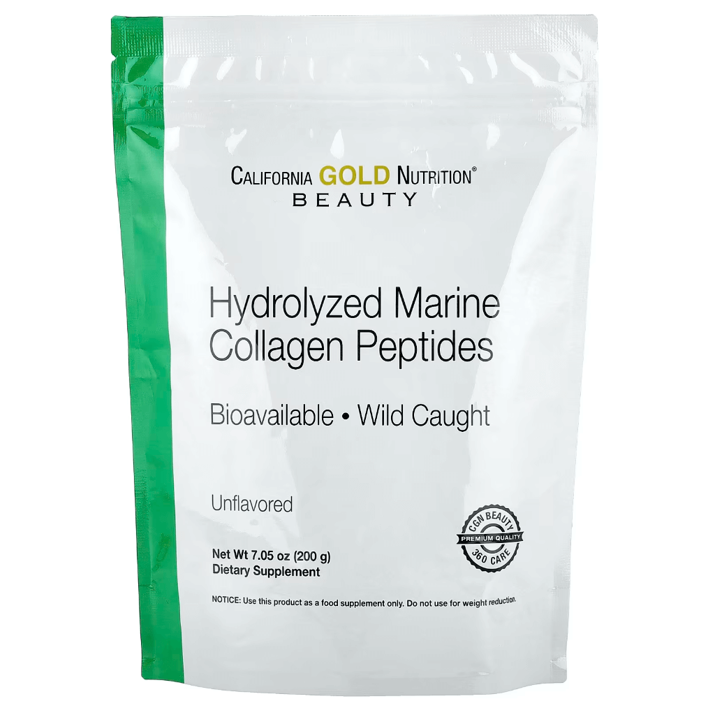 California Gold Nutrition Hydrolyzed Marine Collagen Peptides 200 грам, фото 1