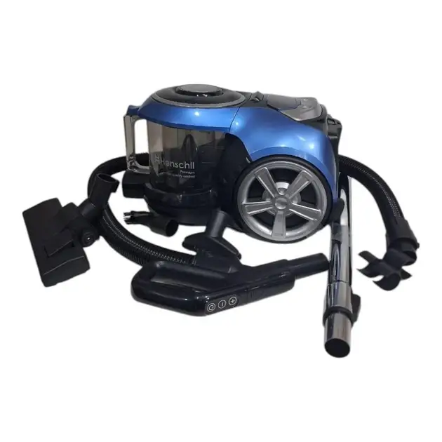 Циклонний пилосос Henschll (3500 Вт): Контейнерний безмішковий пилосос з HEPA-фільтром та турбощіткою, фото 1