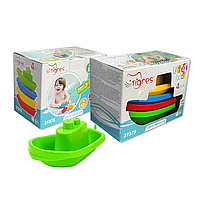 Набір іграшок для купання  "Кораблики" Tigres| Розвиваюча водна іграшка для дітей  4шт