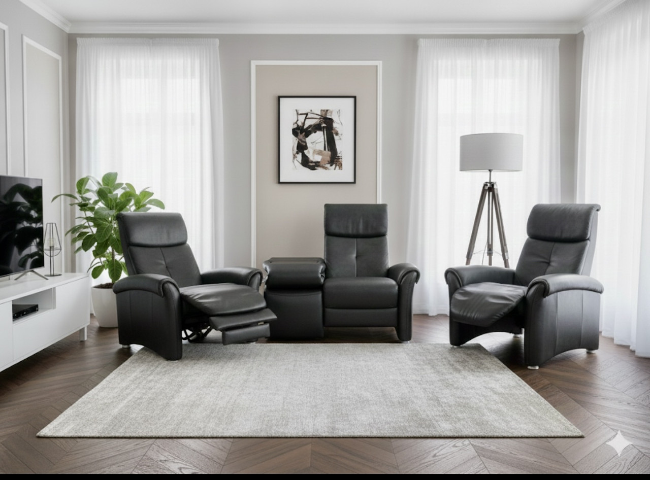 Комплект реклайнерів диван та крісло, фото 1