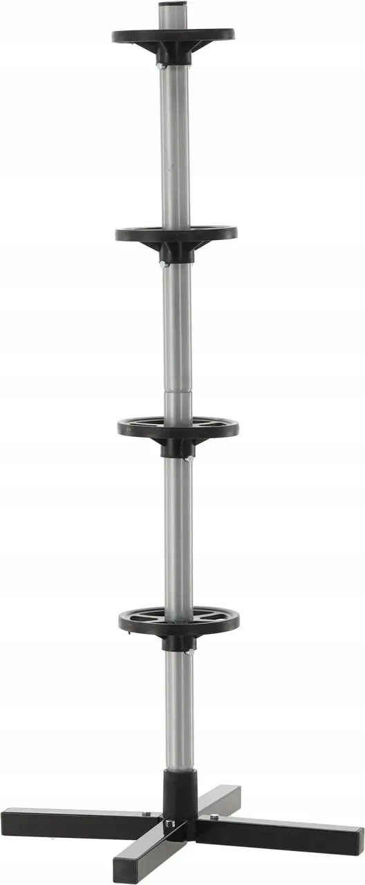 Вертикальна стійка для зберігання 4 шин в гараж розбірна підставка для коліс Garden Line на 4 шт максимальне навантаження 100 кг