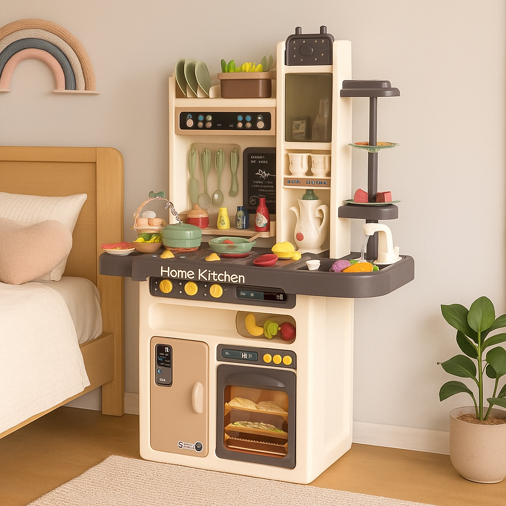 Дитяча кухня LIMO TOY 889-211 Ігровий інтерактивний набір зі світлом, звуком та парою Для дітей