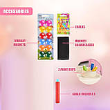 Дитячий мольберт для малювання двухсторонній з магнітами крейдою та маркерами для дітей Дитячі мольберти дошки для малювання, фото 9