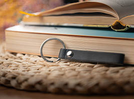 Ремінці для ключів з кільцем. Колір чорний. 11см