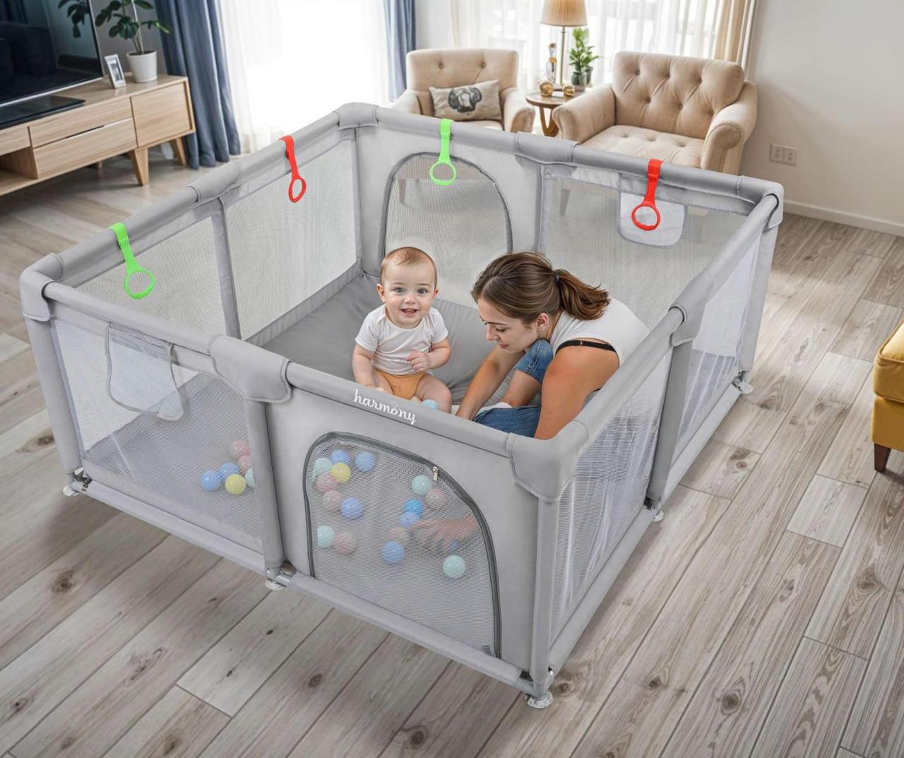 Дитячий ігровий манеж Harmony Compact 140x140 см