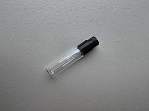 2 мл ЗАМОК скляні пробники флакончики ЗАМИКАЮТЬСЯ з чорним розпилювачем, спреєм тестер фіолка для парфумерії, фото 2