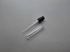 3 мл ЗАМОК скляні пробники флакончики ЗАМИКАЮТЬСЯ з чорним розпилювачем, спреєм тестер фіолка атомайзер мініатюрка для парфумерії