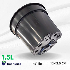 Горщик 1.5 л круглий 15*12.5 см Donkwiat RS1.5R