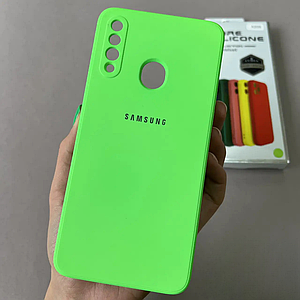 Чохол для Samsung Galaxy A20s чохол з мікрофіброю захистом камери на телефон самсунг а20с салатовий s1q