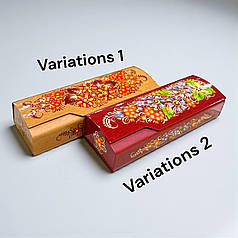 Футляр для очків з Петриківським розписом (бархат всередині)15х5х3,3 см. гарний подарунок у подарунковій коробці