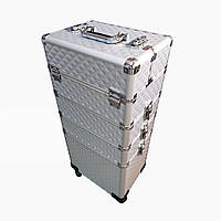 Валіза для майстрів на коліщатках Срібний ромб