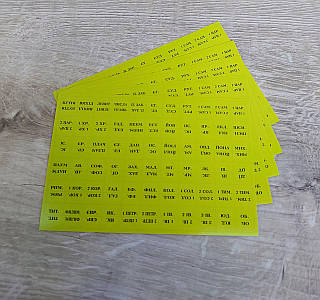 Мітки, індекси (укр.), розмір : 16х11 см.