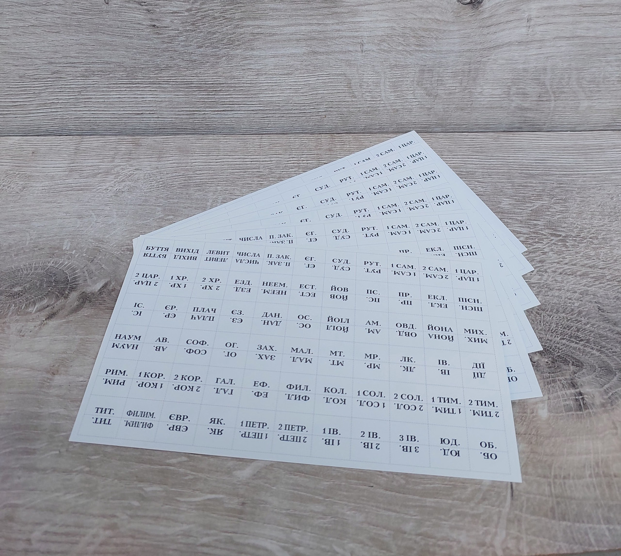 Мітки, індекси (укр.), розмір : 21х11,5 см.