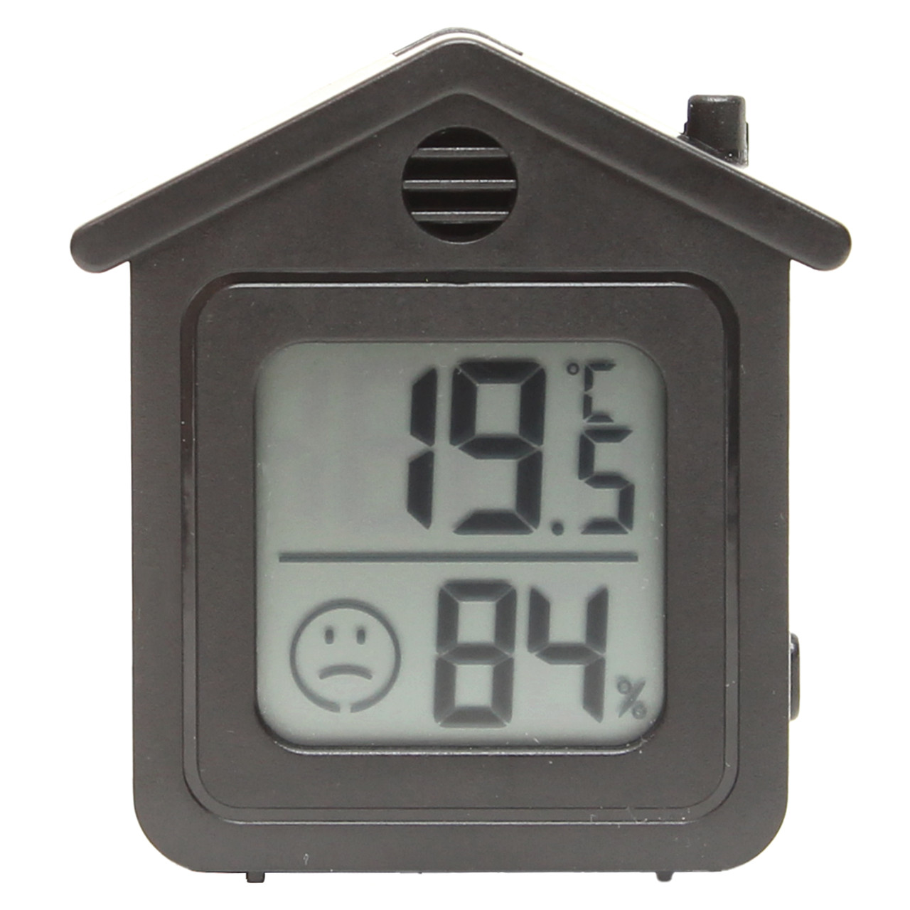 Будиночок чорний Міні цифровий термометр і гігрометр портативний вимірювач температури та вологості