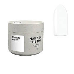 NAILSOFTHEDAY Polygel white — білий полігель, 30 г