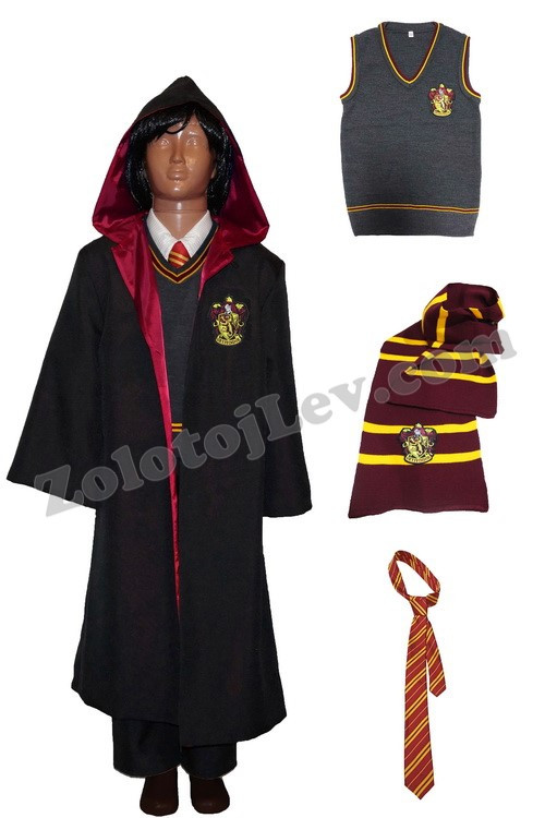 Костюм Грифіндор мантія шарф жилет краватка, фото 1