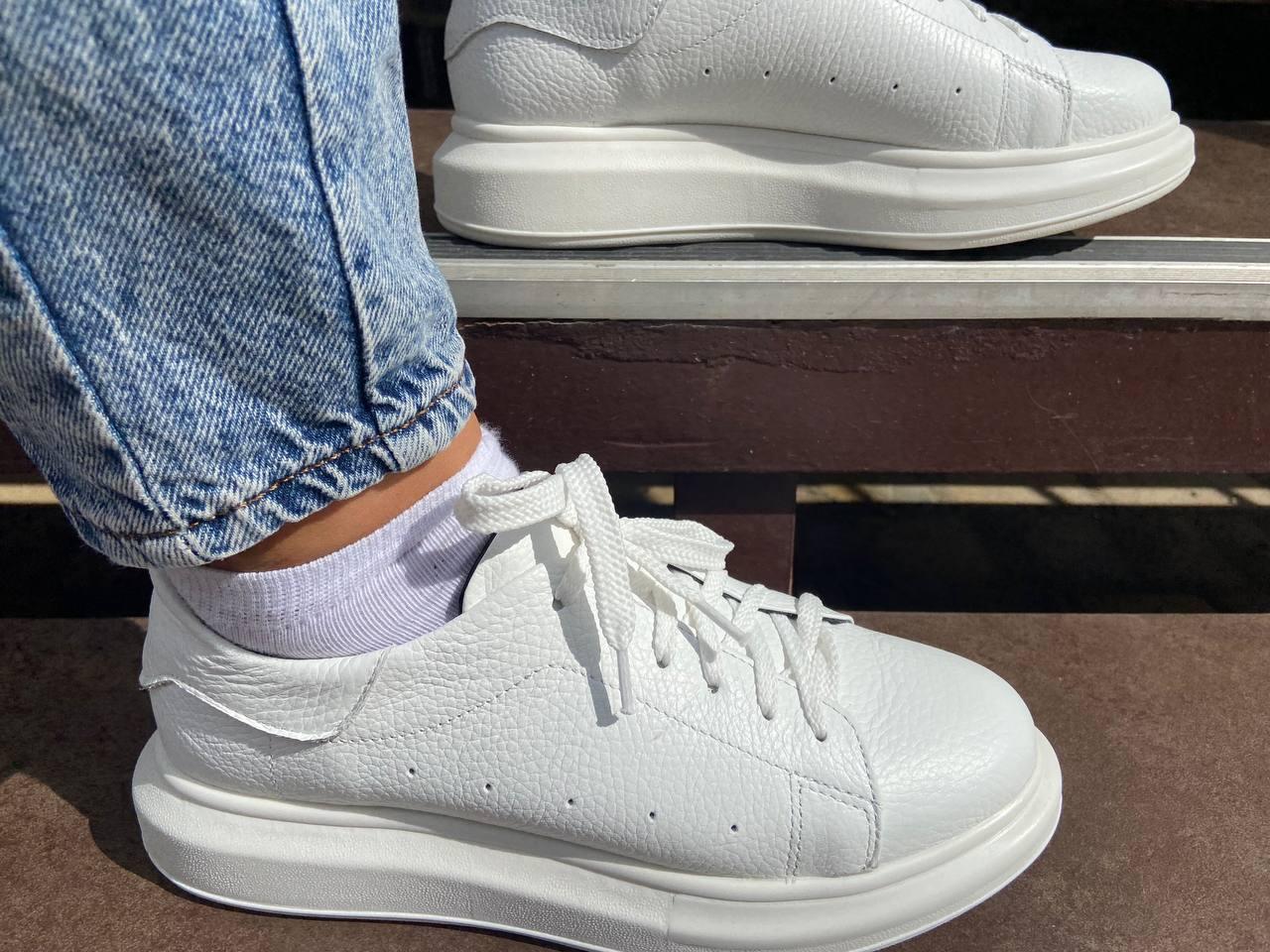 Жіночі кросівки Garti, натуральна шкіра, білі, фото 1