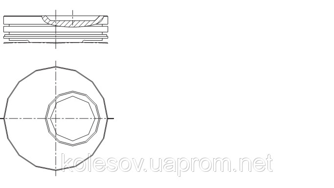 Поршни FORD Escort (Orion, Fiesta) 1.3 OHV