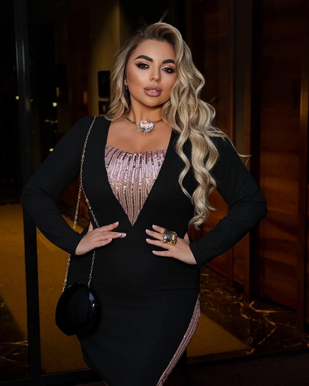 Плаття ошатне Норма + Батал "Трикотаж". Розміри: 42-44, 46-48, 50-52, 54-56, 58-60, фото 1