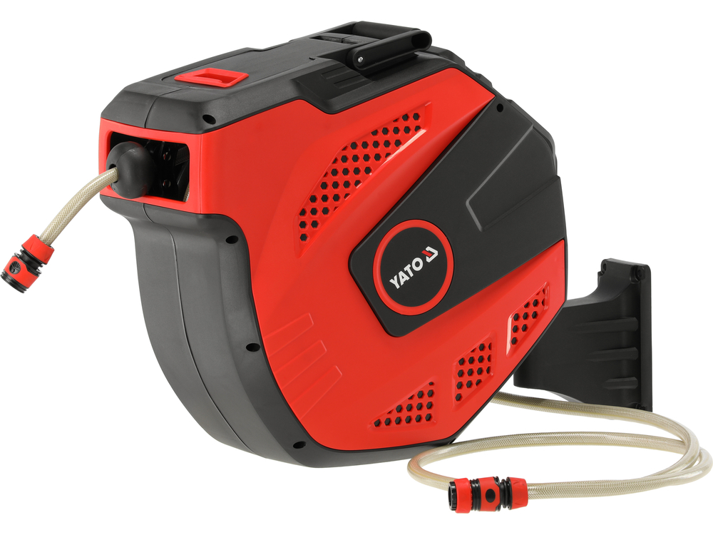 Шланг для води 11.5х25 м на автоматичній котушці YATO YT-24259, фото 1