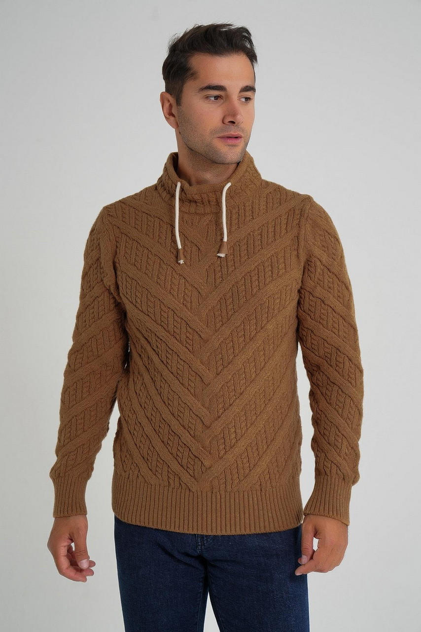 Светр чоловічий Trist Star 5349 HARDAL 70% шерсть 20% акрил 10% поліамід L(Р), фото 1