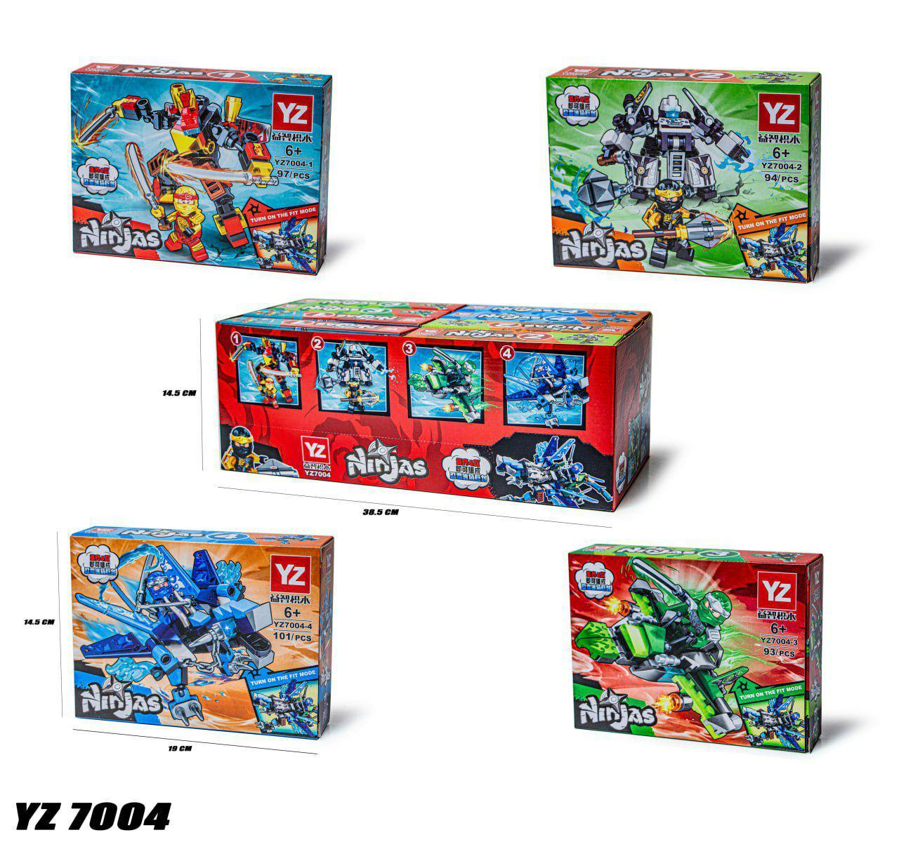 Конструктор NINJAGO 94+де., ЦІНА ЗА 1ШТ, у кор. 19*14*4см, фото 1