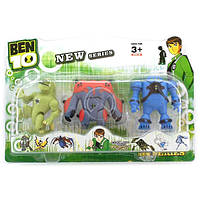 Ben ten Бен Тен 3 фігурки 5 серії, що світяться - Гарматне ядро +Енергія+Хамелеон