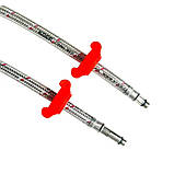 Гнучке підведення в силіконовій оболонці (пара) Koer KH-02-F1/2"xM10-400 (KR3530) 400, фото 2