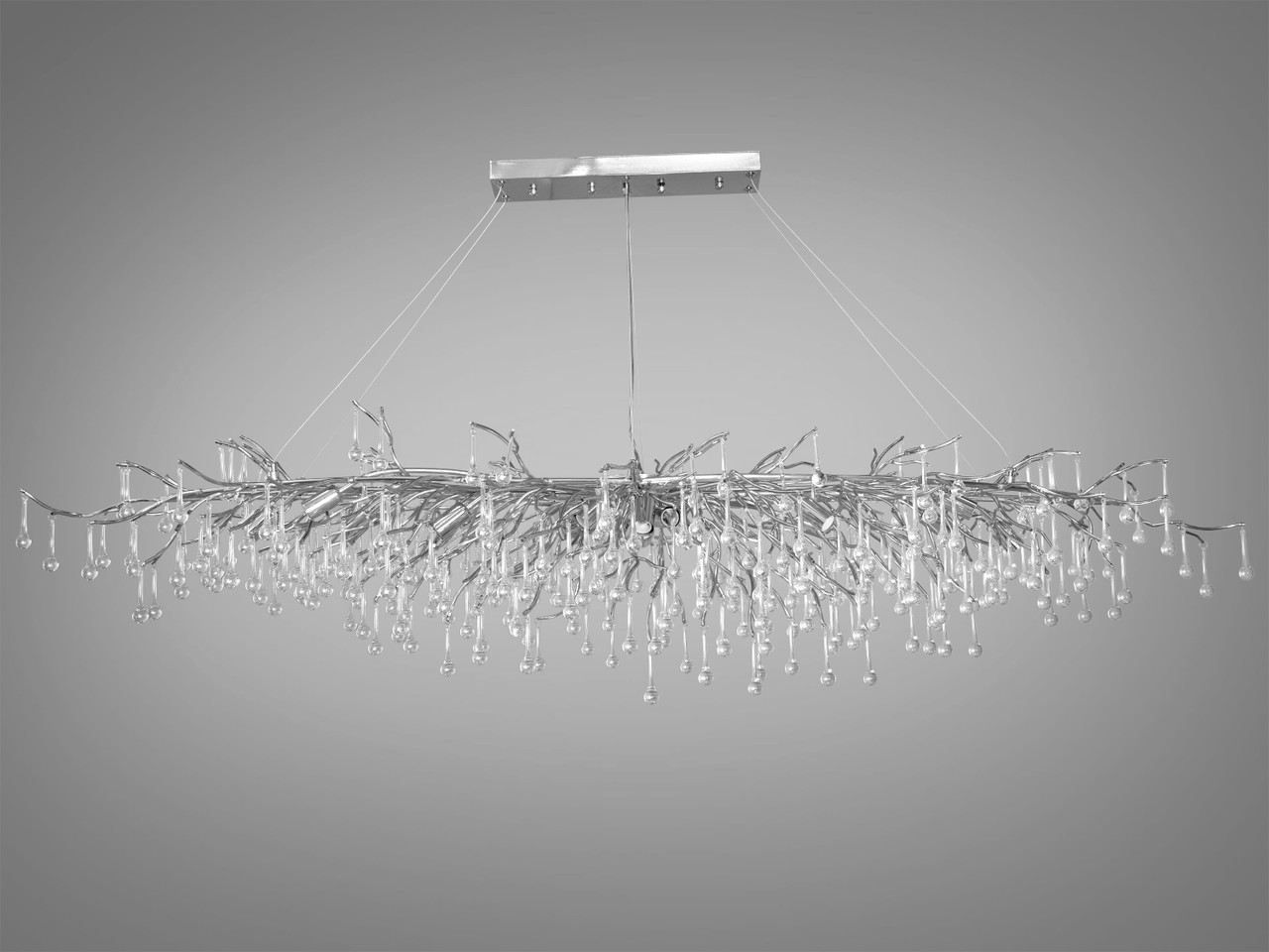 Хрустальная люстра 18 ламп Diasha 607-L1800CH, фото 1