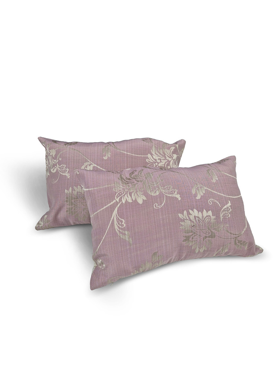 Комплект декоративних подушок Firanka Plants 50х35см 2шт рожевий і бежевий (п_0812), фото 1