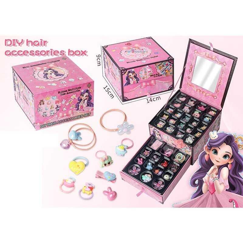 Набір прикрас намистини, підвіски, фурнітура, резинки, фото 1