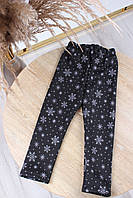 Лосини дитячі на хутрі з Сніжинками на дівчинку 92-116 см "AMD" купити недорого від прямого постачальника