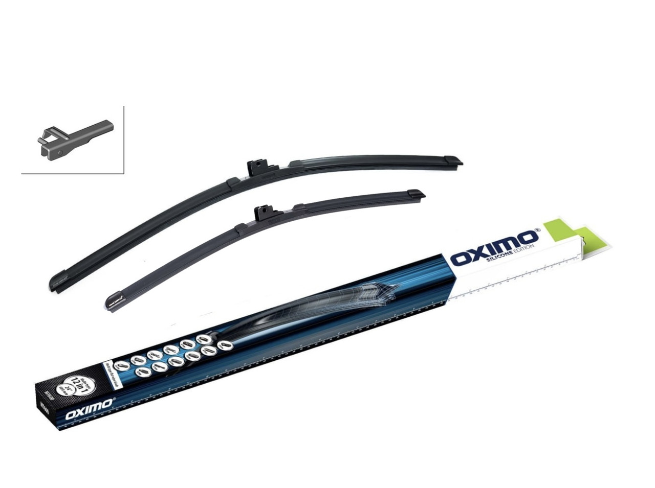 Двірники безкаркасні для Porsche Cayenne (2002-2007) 650/650 мм OXIMO, комплект склоочисників (2 шт)