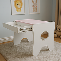 Дитячий столик для творчості та ігор дитячі маленькі столи для дошкільнят рожевий