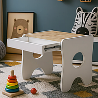 Столик детский белый ігровий столик для маленьких дітей дитячі письмові столи