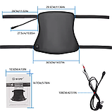 Підігрів сидіння (сиділа) мотоцикла ATV скутера 36,5*29,5 см, фото 8