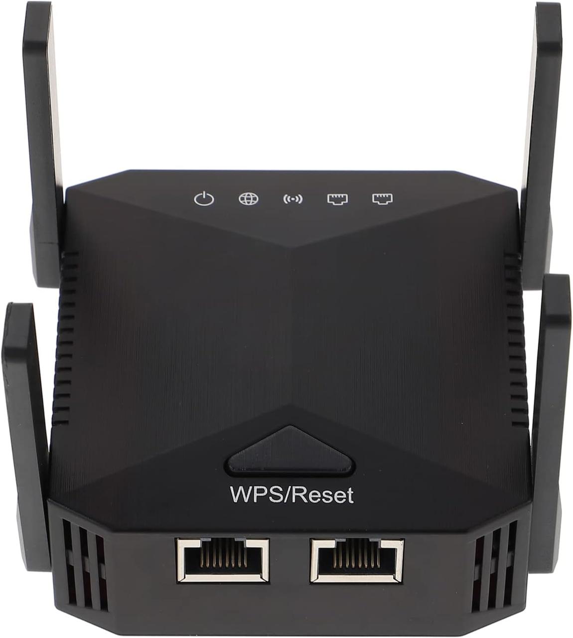 Wi-Fi ретранслятор із зовнішніми антенами - бездротовий підсилювач сигналу 1200 Мбіт/с для дому та кількох пристроїв, фото 1