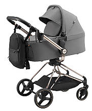 Коляска 2 в 1 Bair Moon Gold Edition MG-02 темно-сірий