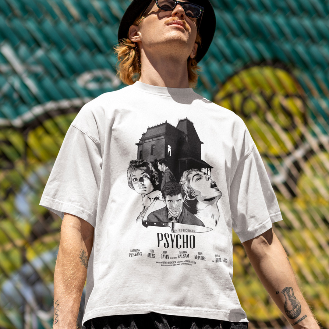 Футболка унісекс Psycho S білий, фото 1