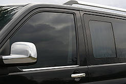 Окантовка вікон (2 шт, сталь) Carmos - турецька сталь для Volkswagen T5 Caravelle 2004-2010 рр