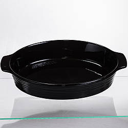 Форма для запікання овальна 36×22.5×7 (см) форма для духовки 2 літри Чорний SH1290 Доставка по Україні