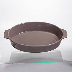 Форма для запікання овальна 36×22.5×7 (см) форма для духовки 2 літри Бежевий S1286 Доставка по Україні