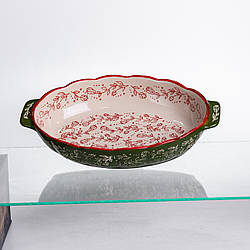 Форма для запікання Vintage 30×18×5 (см) овальна форма для випікання в духовці з ручками З Доставка по Україні