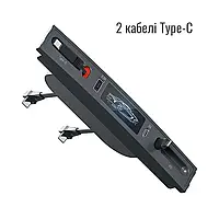 USB-хаб для Tesla Model 3 і Y з висувними кабелями, заряджання для смартфонів USB, Type-C, модель TSL2C