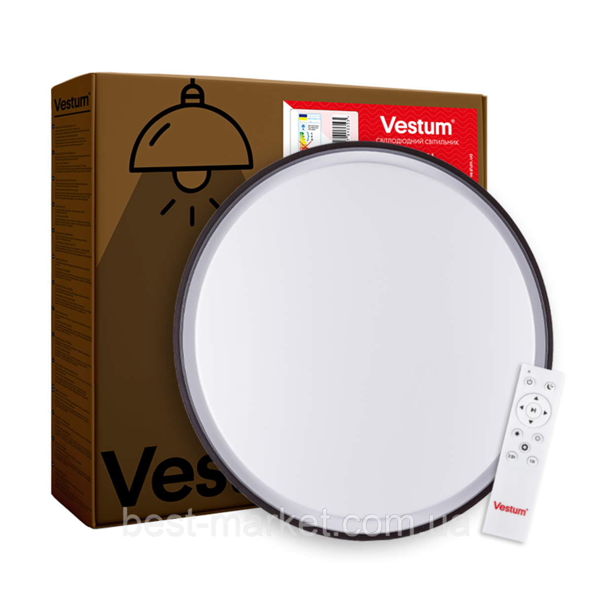 CRYSTAL зоряне небо 72W 395*60мм 3000К- 6500К 5600Lm з пультом метал, фото 1