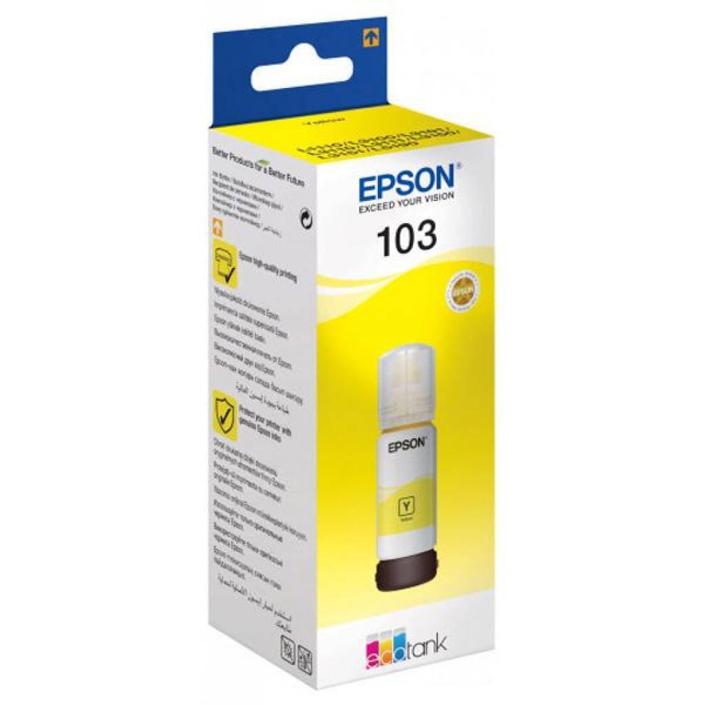 Контейнер з чорнилом EPSON 103 yellow (C13T00S44A), фото 1