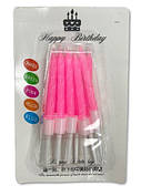 Свічки для торта РОЗОВОЇ спіраль