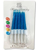 Свічки для торта СИНІЙ спіраль