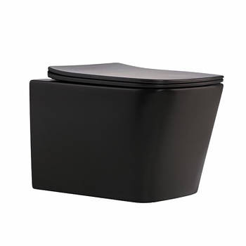 Унітаз підвісний Qtap Tern New Ultra Quiet із сидінням із сидінням Soft-Close MATT BLACK QT17332303ASMB
