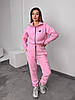 Модний теплий жіночий зимовий комбінезон флісовий в спортивному стилі, фото 4
